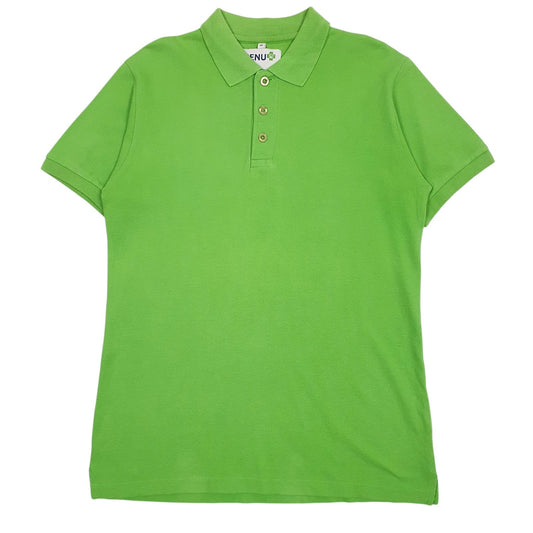 Mens Green Benu  Short Sleeve Polo Shirt