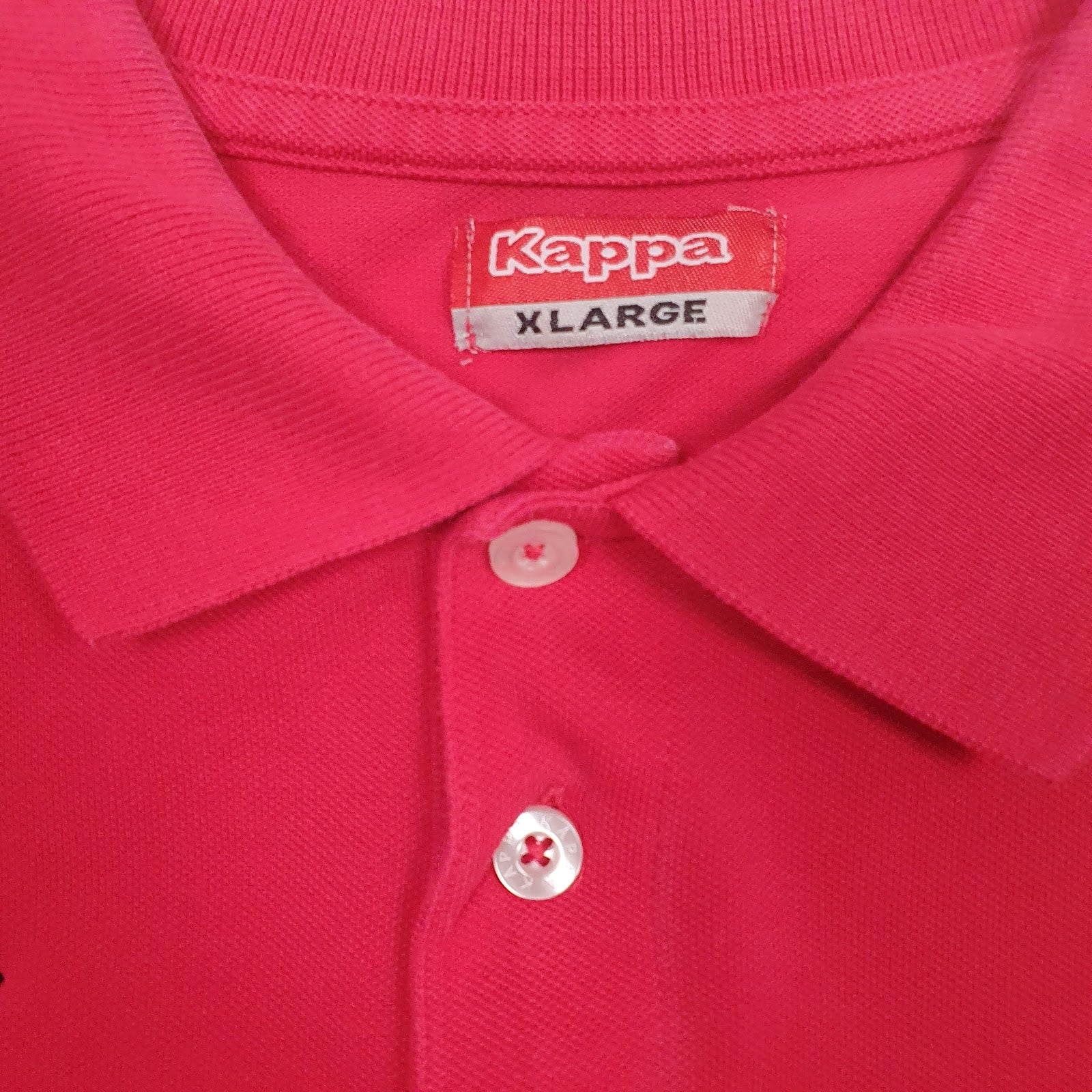 Mens Pink Kappa   Polo Shirt