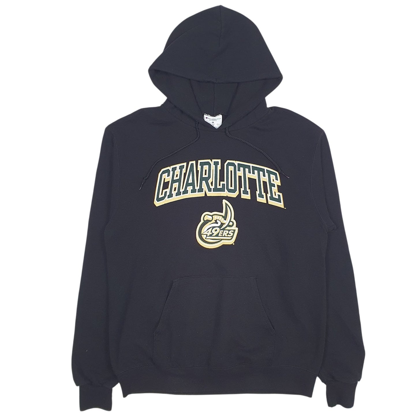 Mens Black Champion Charlotte 49ers Hoodie Jumper