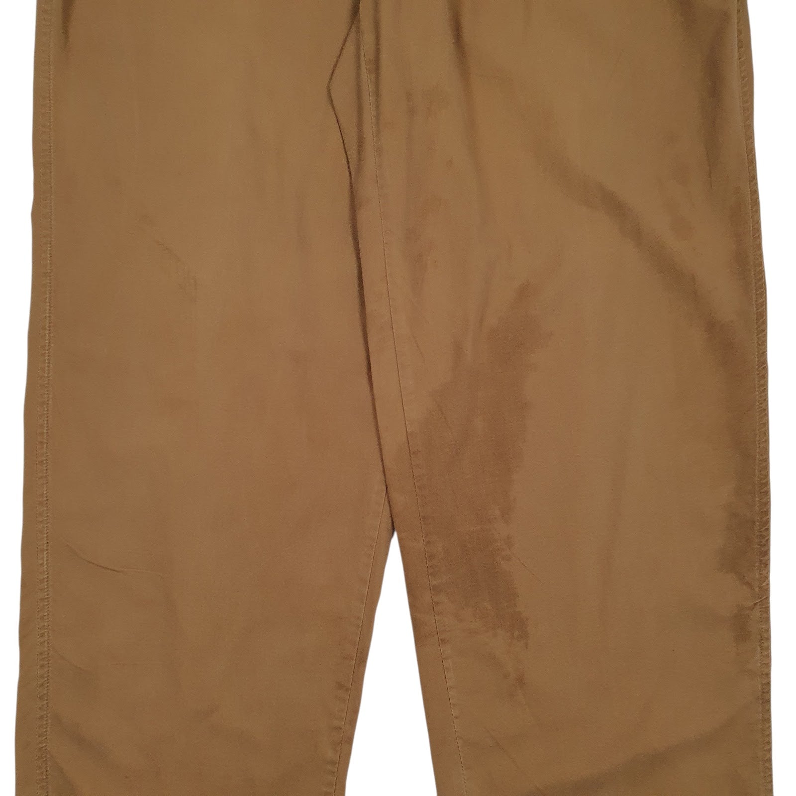 Mens Brown Polo Ralph Lauren Vintage 90s Made In USA Pleated  Trousers