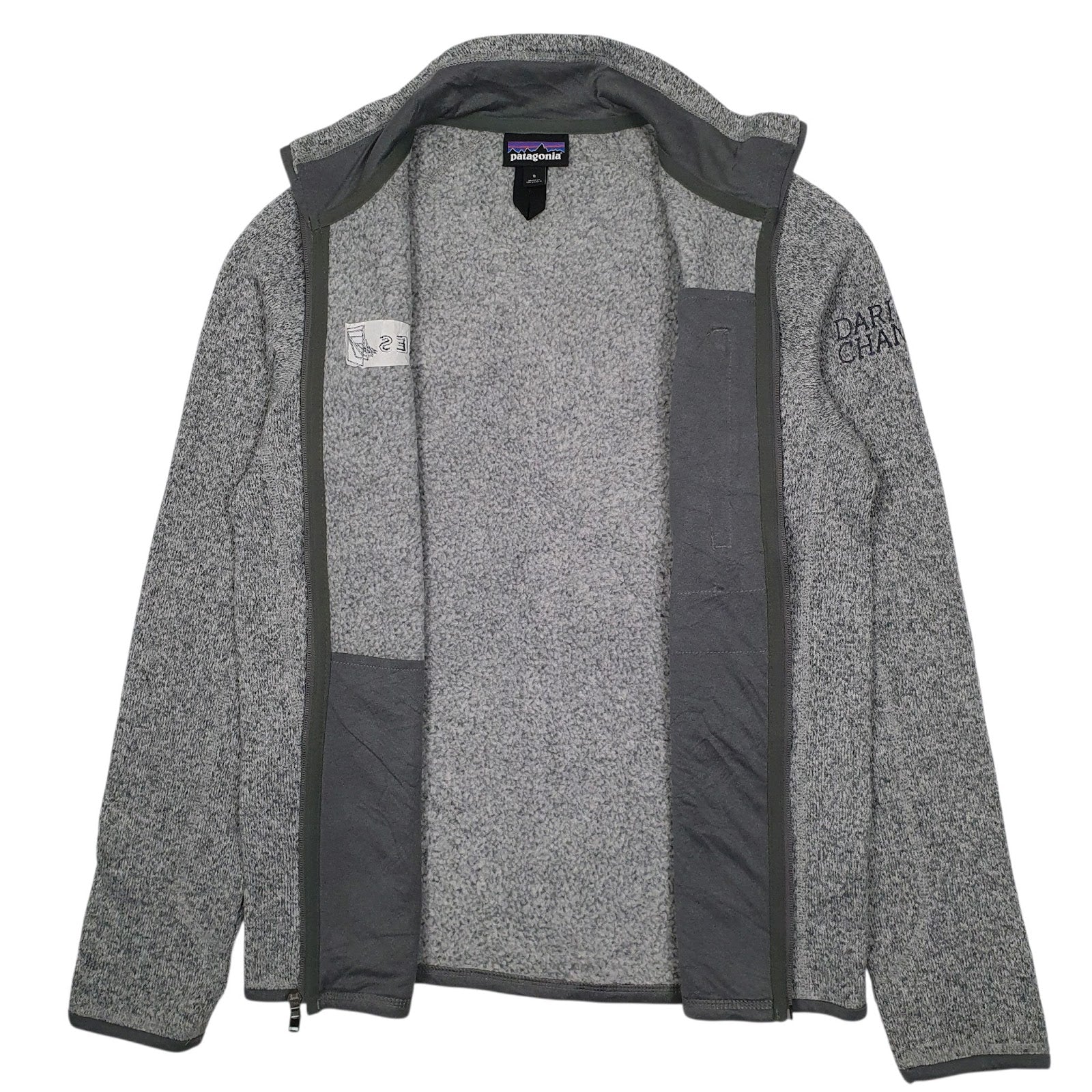 Mens Grey Patagonia Better Sweater Full Zip Jumper