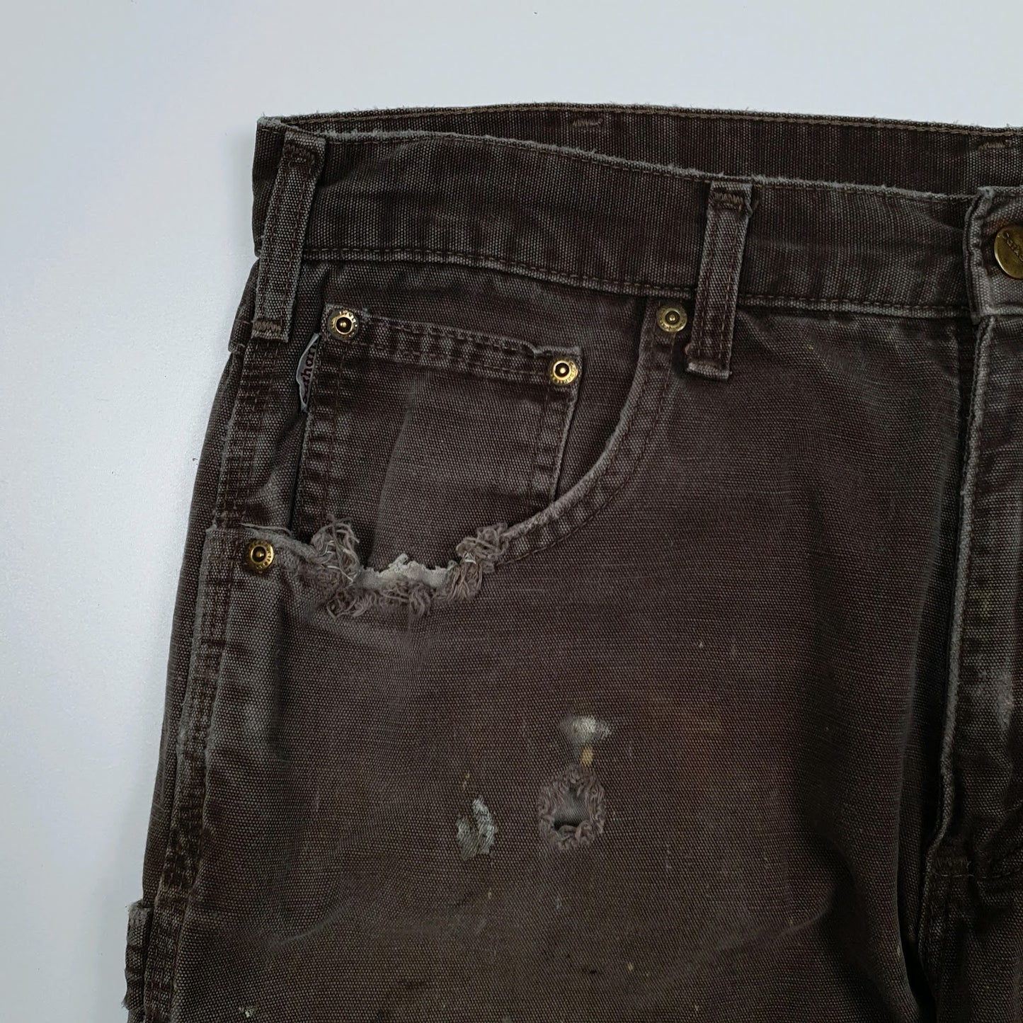 Mens Brown Carhartt B159  Trousers