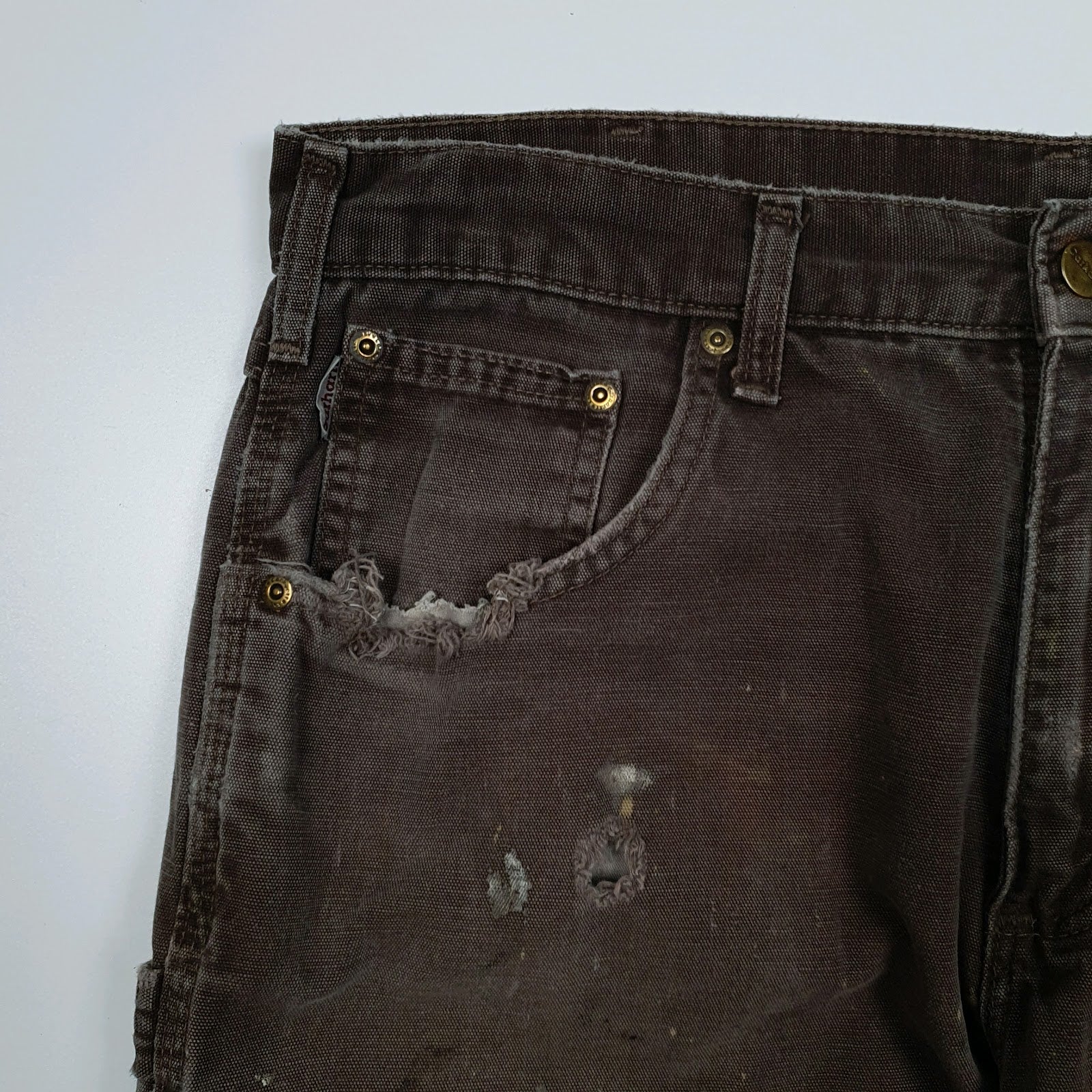 Mens Brown Carhartt B159  Trousers