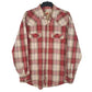 Mens Red Larry Mahan Cowboy Long Sleeve Shirt