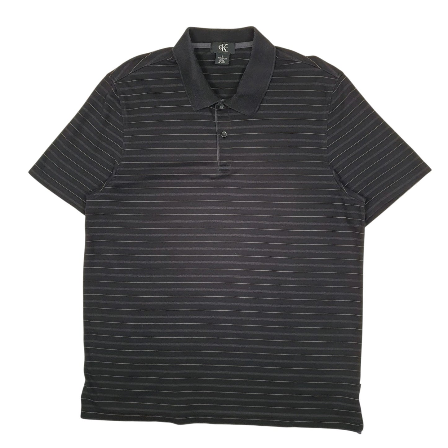Mens Black Calvin Klein  Short Sleeve Polo Shirt