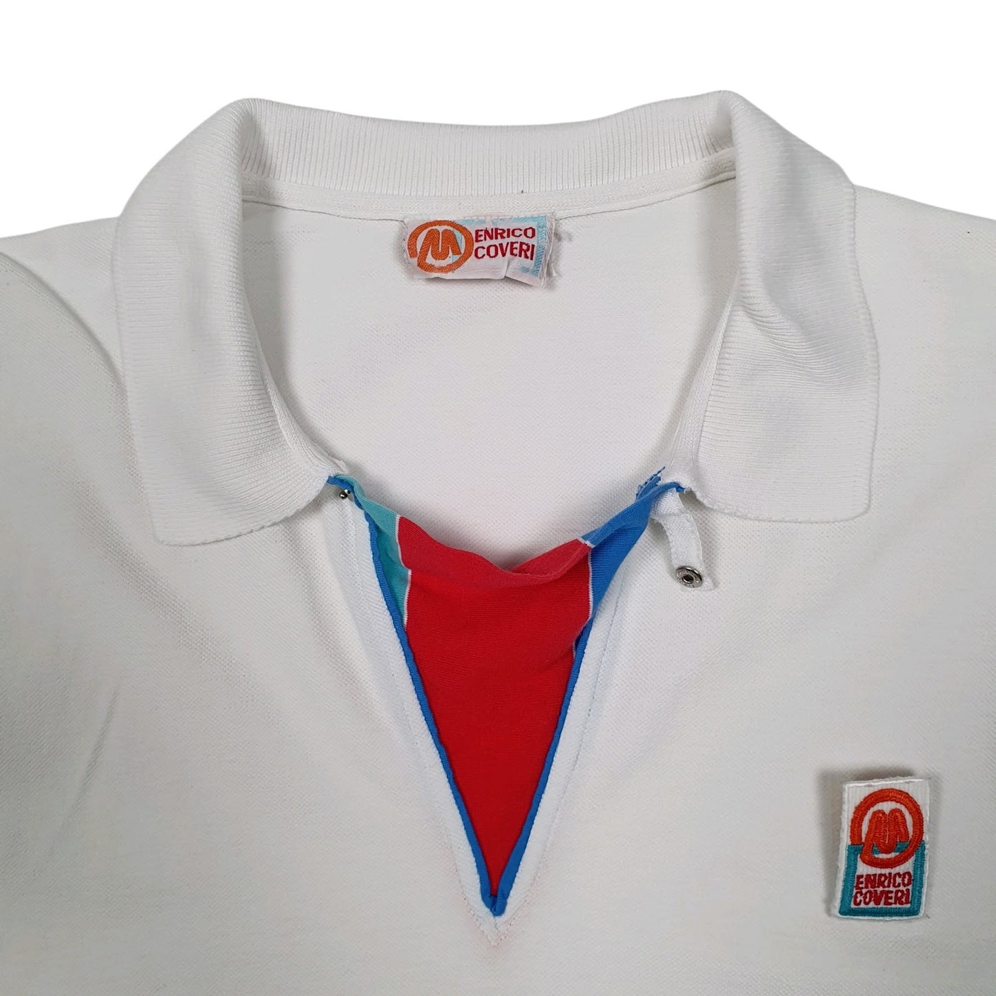 Mens White Enrico Coveri   Polo Shirt