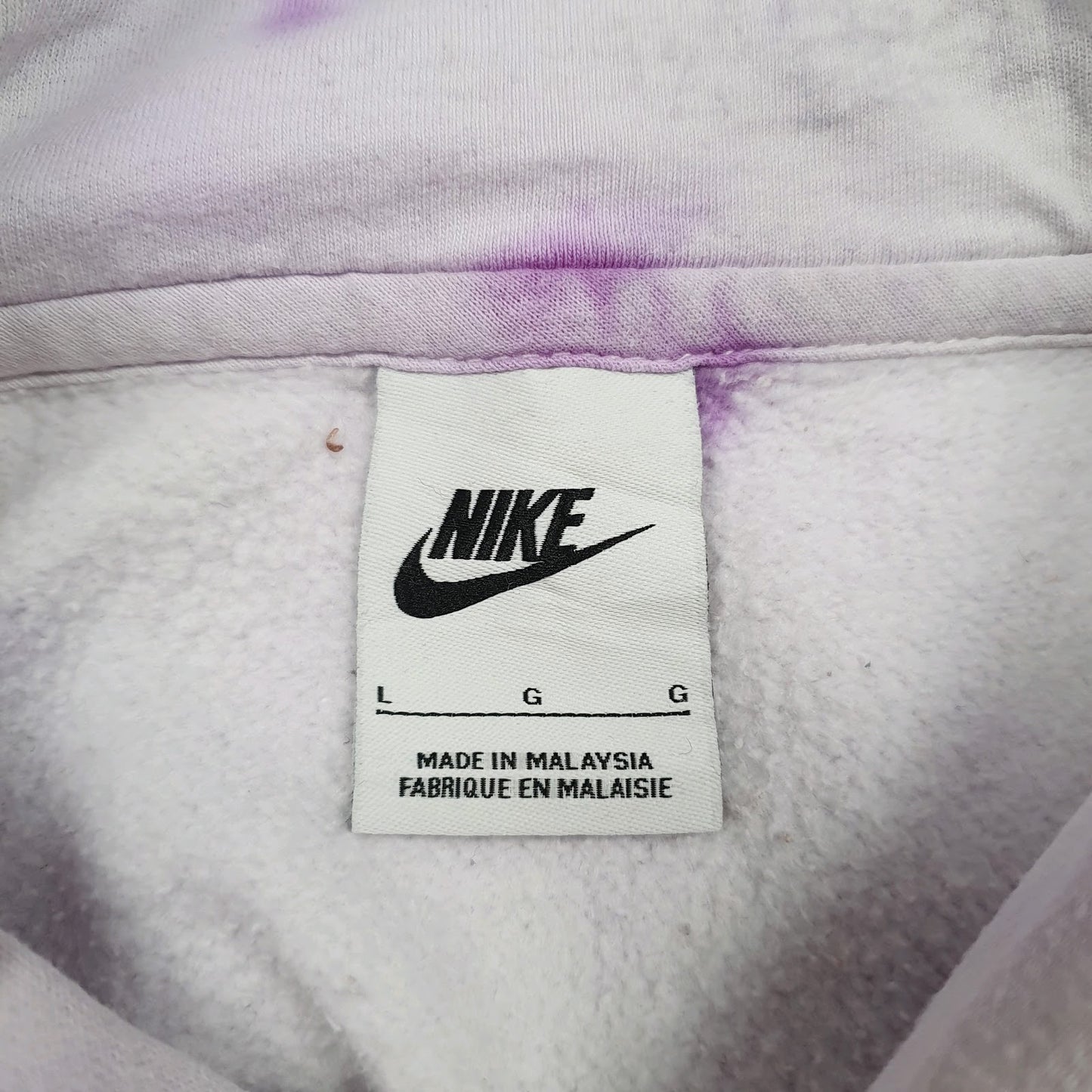 Mens Purple Nike Huskies Basketball Tie Dye Hoodie Jumper