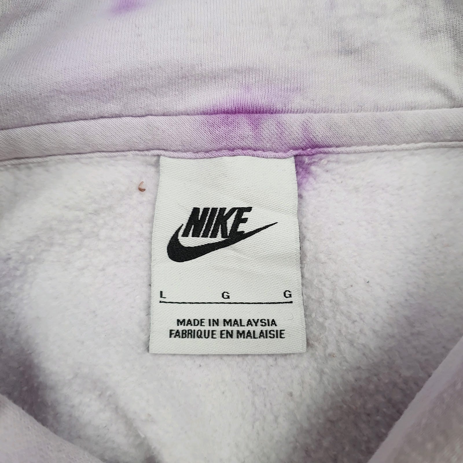 Mens Purple Nike Huskies Basketball Tie Dye Hoodie Jumper