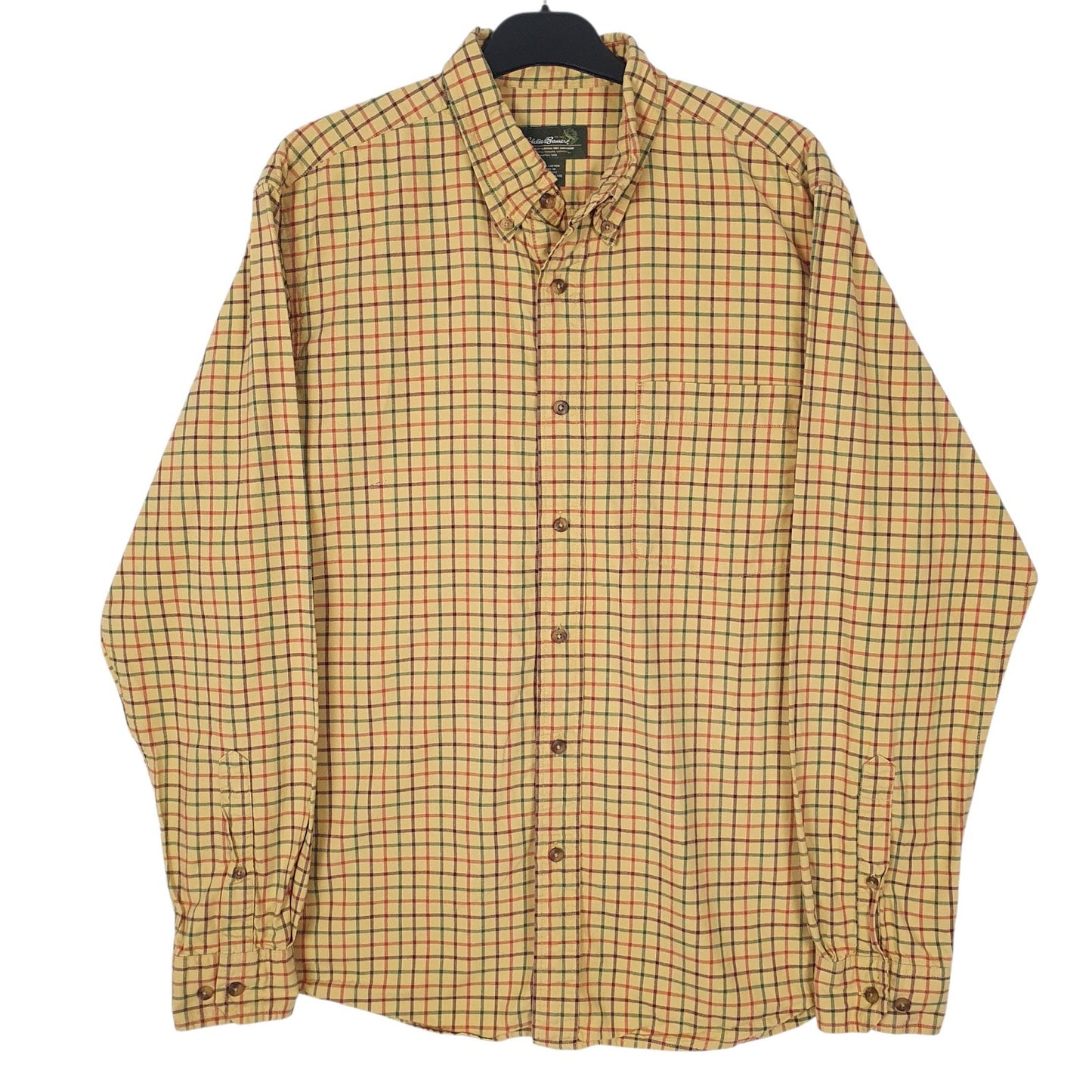 Mens Yellow Eddie Bauer  Long Sleeve Shirt