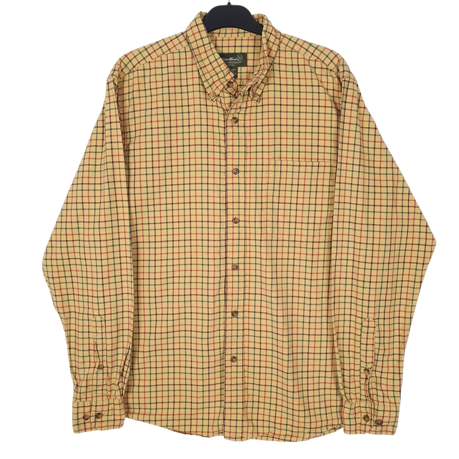 Mens Yellow Eddie Bauer  Long Sleeve Shirt
