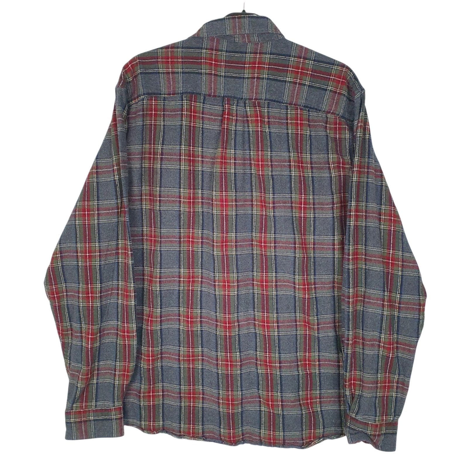 Mens Grey L.L.Bean Flannem  Shirt