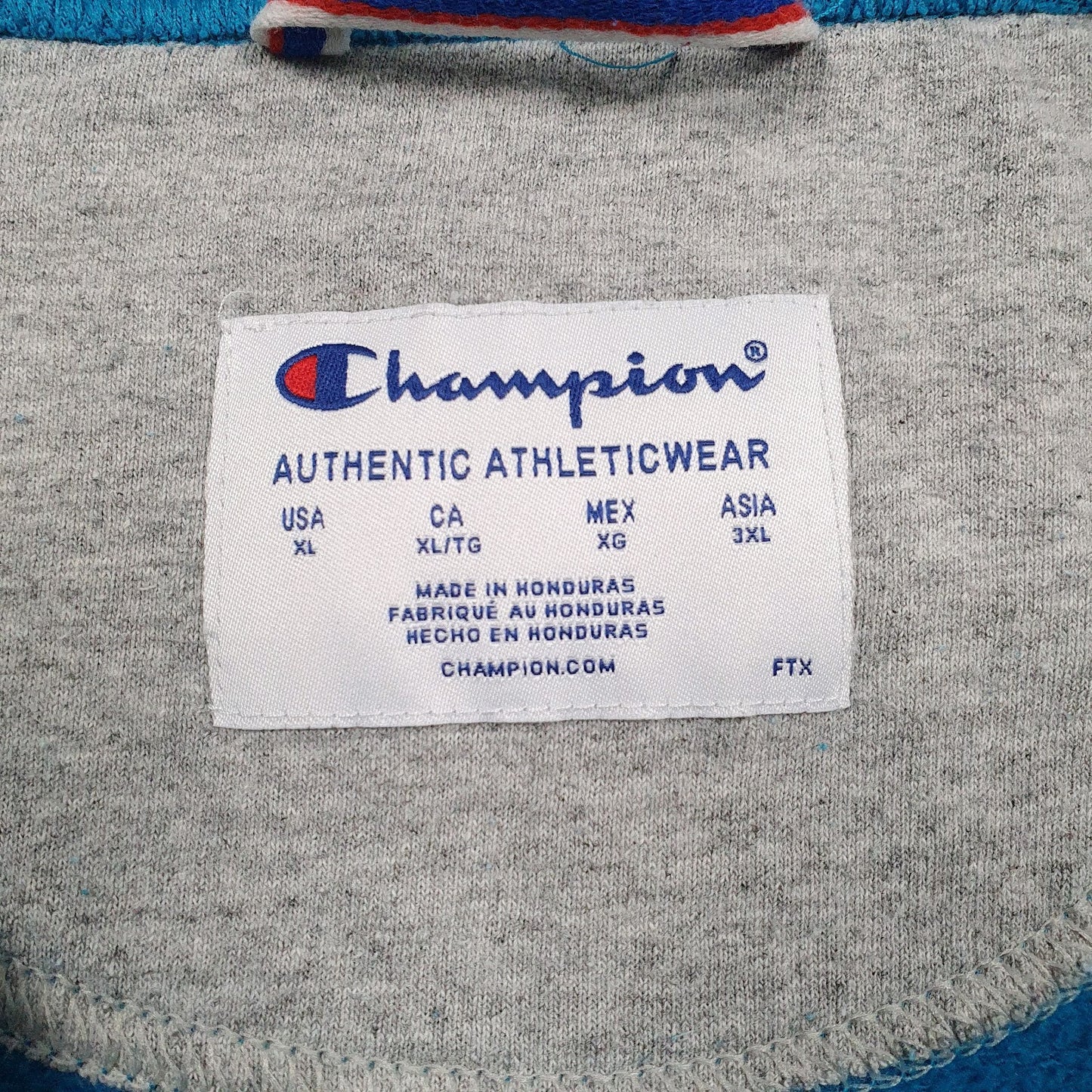 Mens Blue Champion  Crewneck Jumper