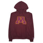 Mens Burgundy Champion Embroidered Hoodie Jumper