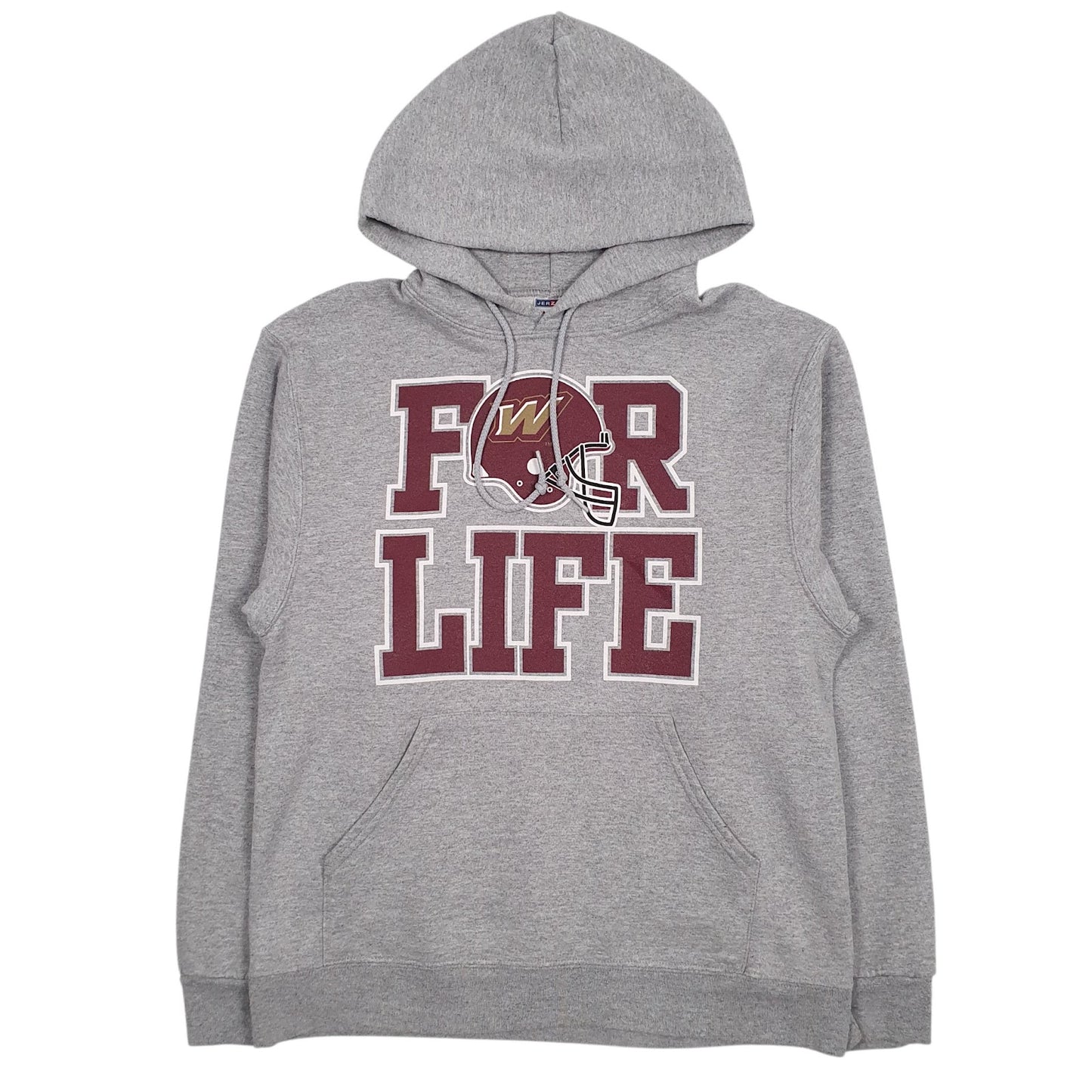 Mens Grey Jerzees NFL Hoodie Jumper