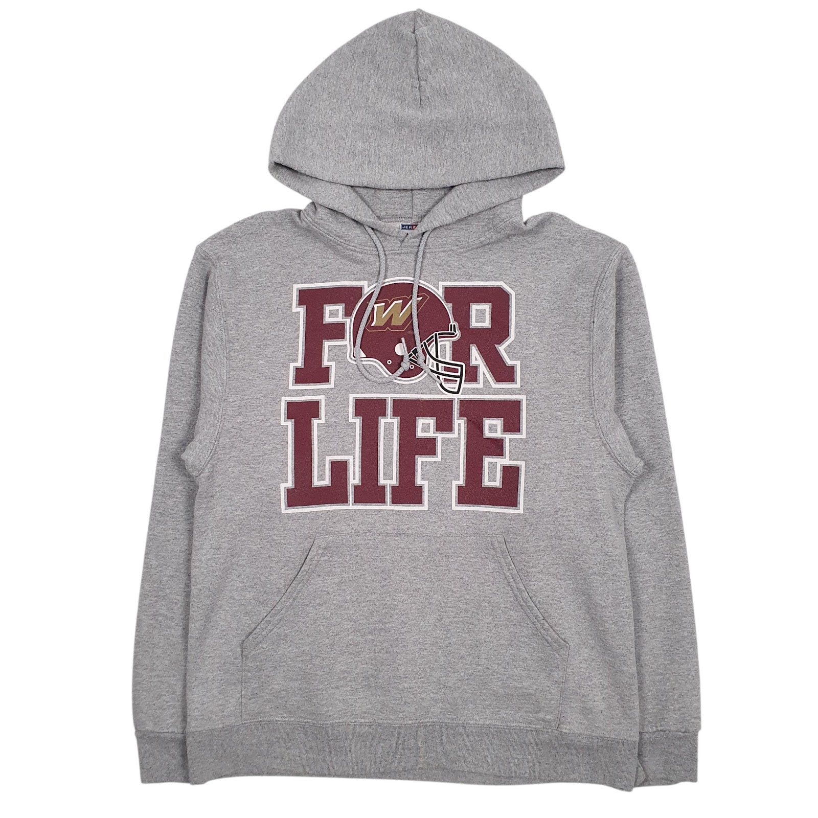 Mens Grey Jerzees NFL Hoodie Jumper