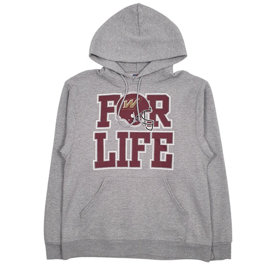 Mens Grey Jerzees NFL Hoodie Jumper