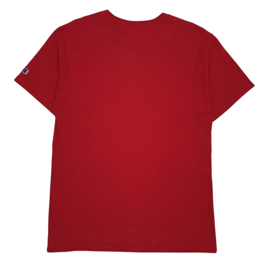 Mens Red Champion Stanford Baseball Full Zip T Shirt