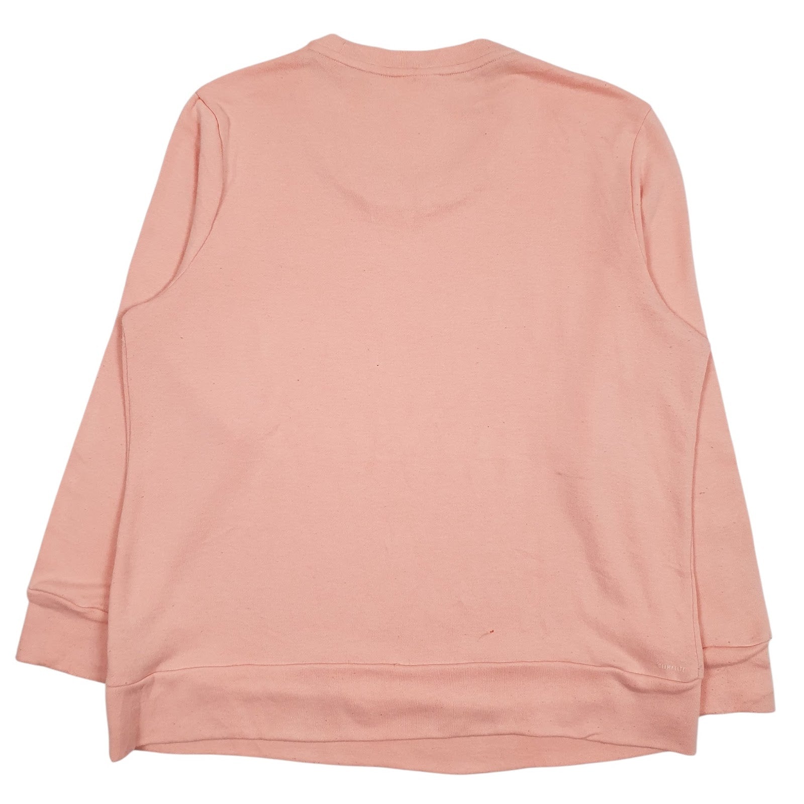Womens Pink Adidas Climalite Crewneck Jumper