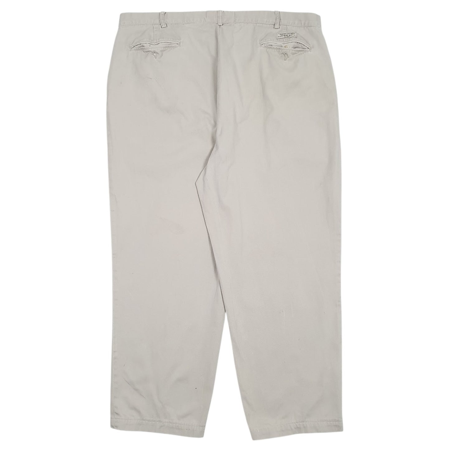Mens Beige Polo Ralph Lauren Andrew Pant Pleated  Trousers