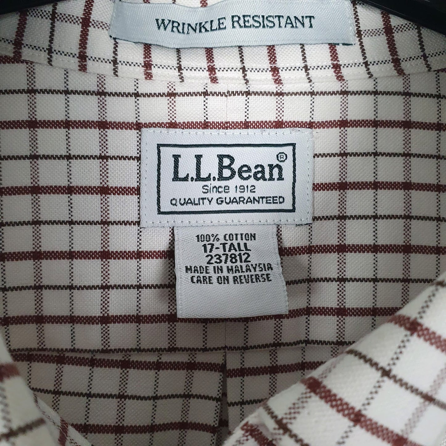 Mens White L.L.Bean   Shirt