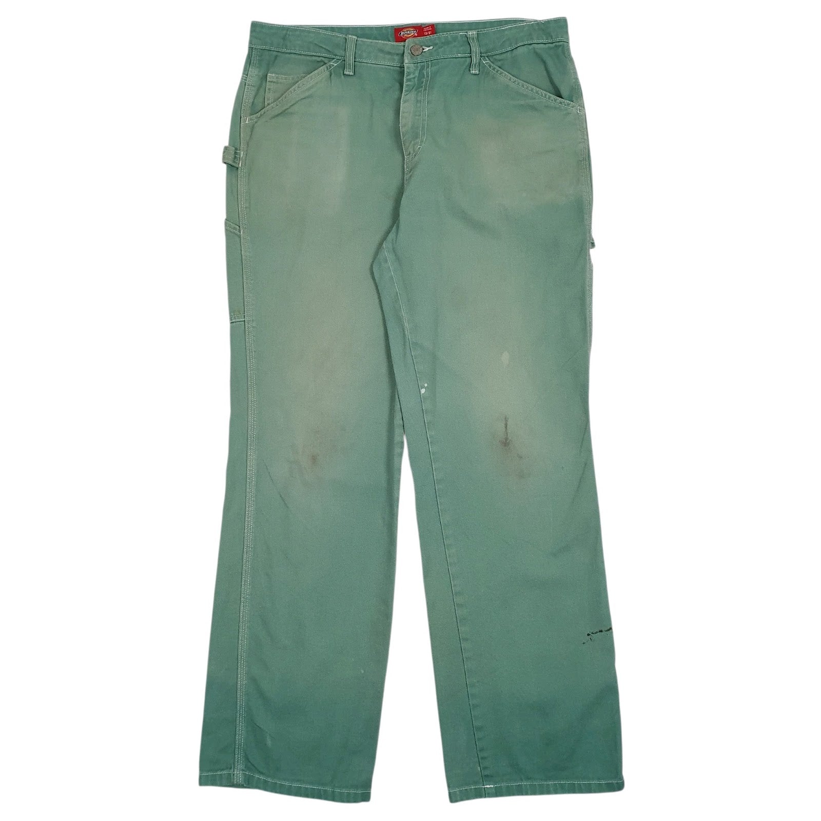 Mens Green Dickies Workwear Carpenter JeansW34 L31