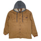 Mens Brown Dickies Windbreaker Hoodie Chore  Coat