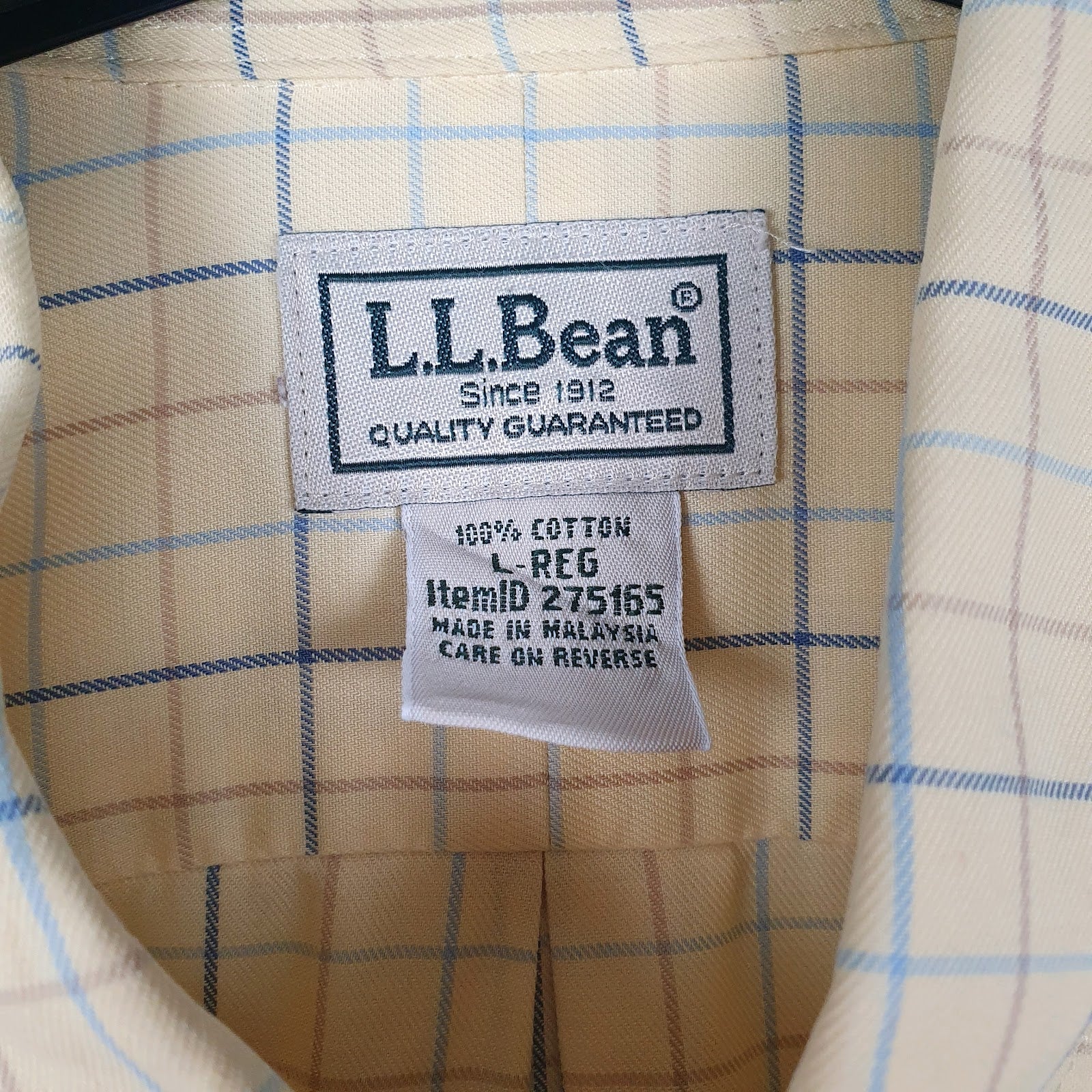 Mens Yellow L.L.Bean   Shirt