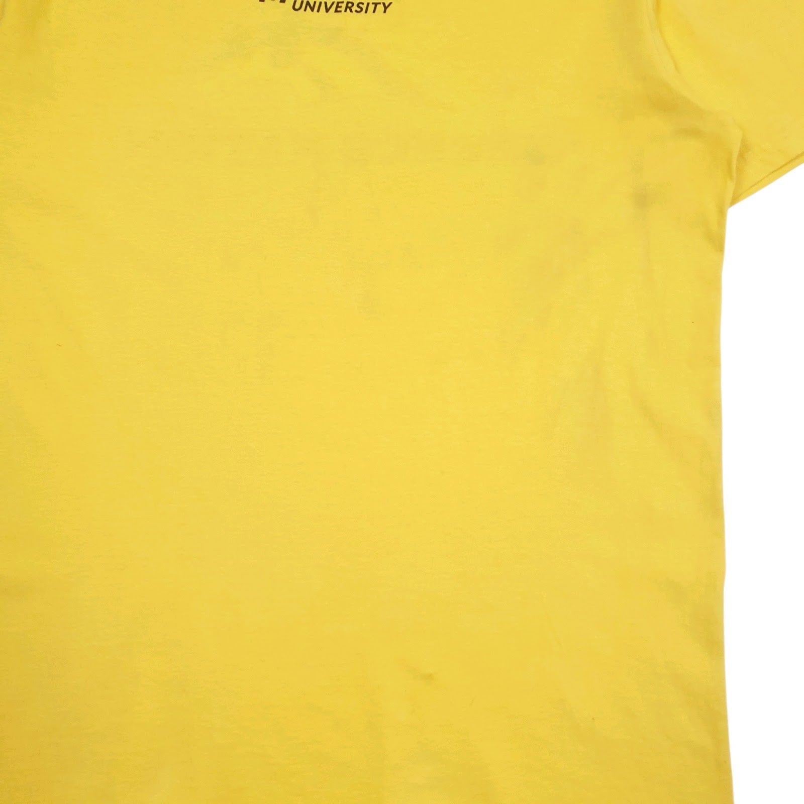 Mens Yellow Gildan Bronco Nation  T Shirt