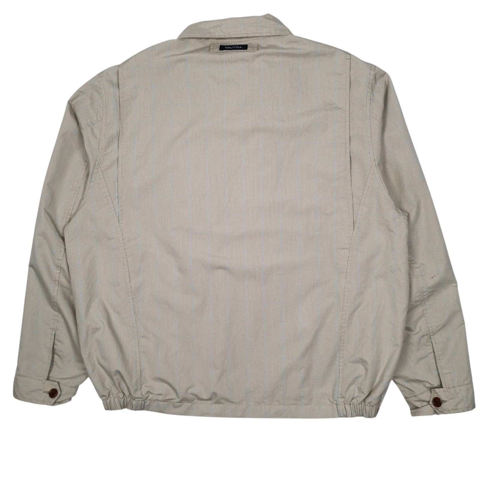 Mens Cream Nautica Bomber Windbreaker  Coat