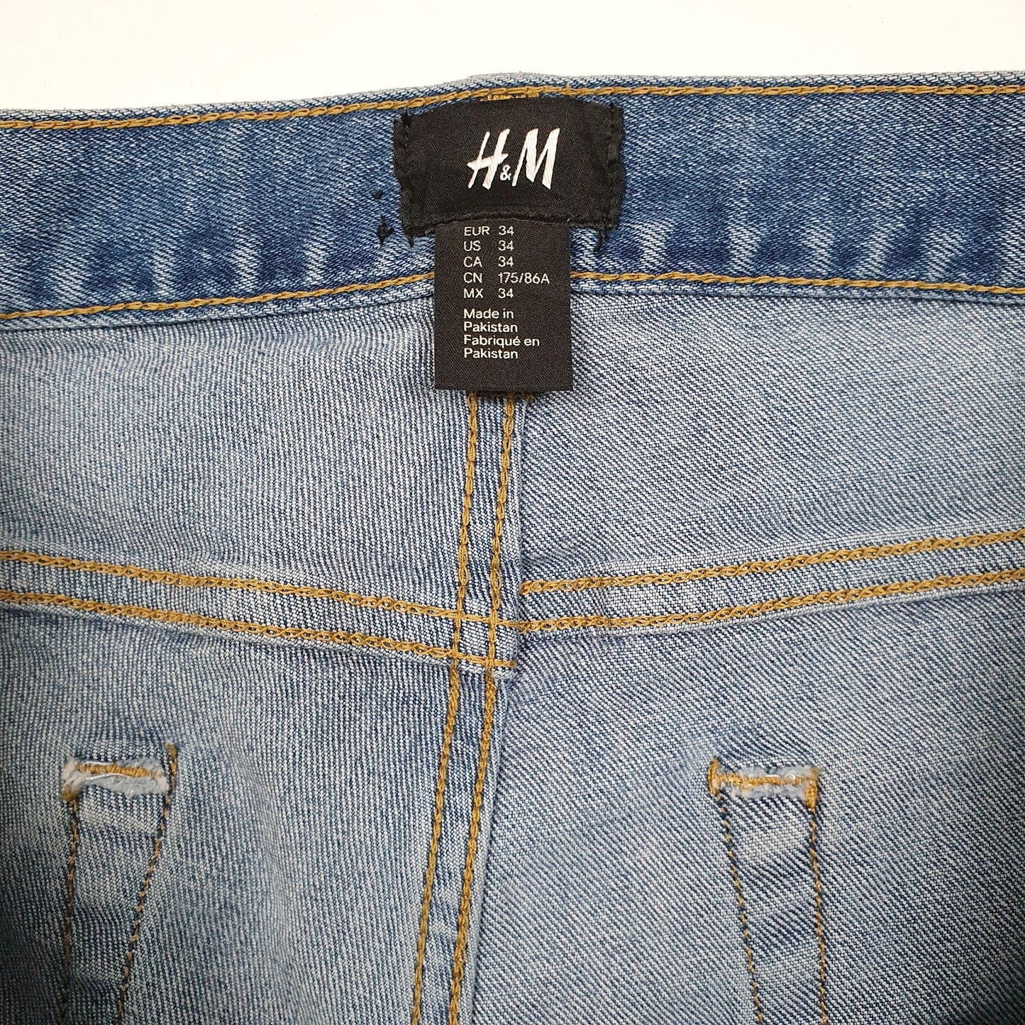 Mens Blue H&M  Turtle Neck Shorts