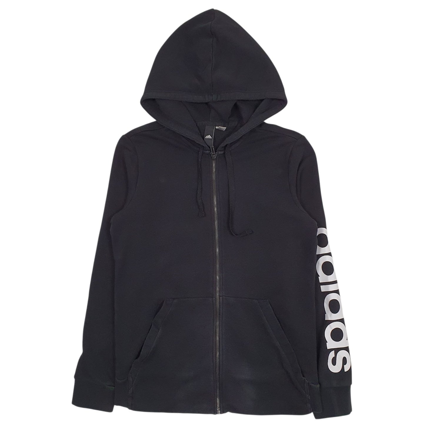 Mens Black Adidas  Full Zip Jumper