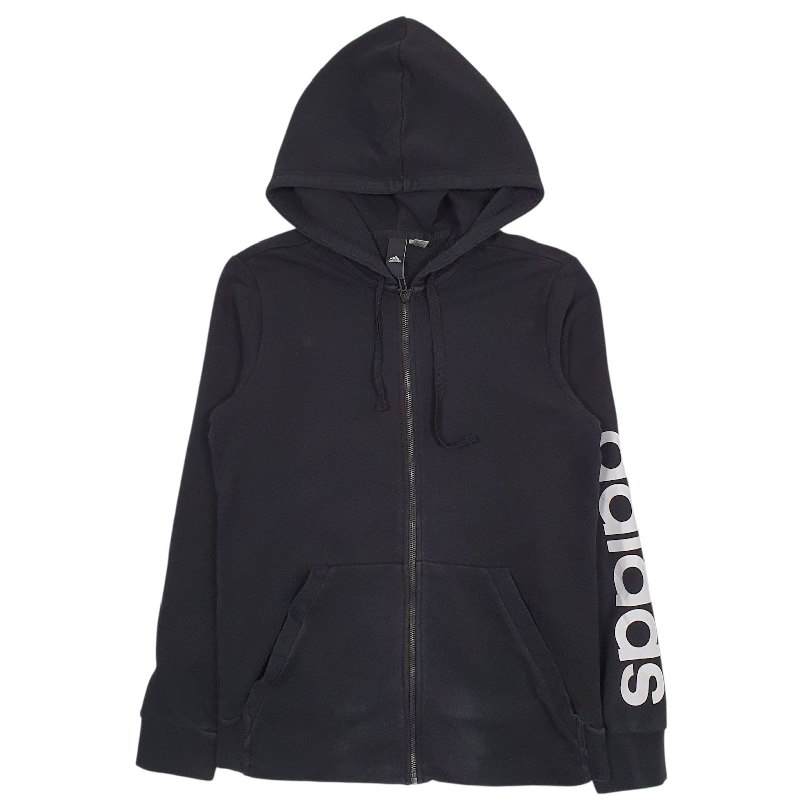 Mens Black Adidas  Full Zip Jumper