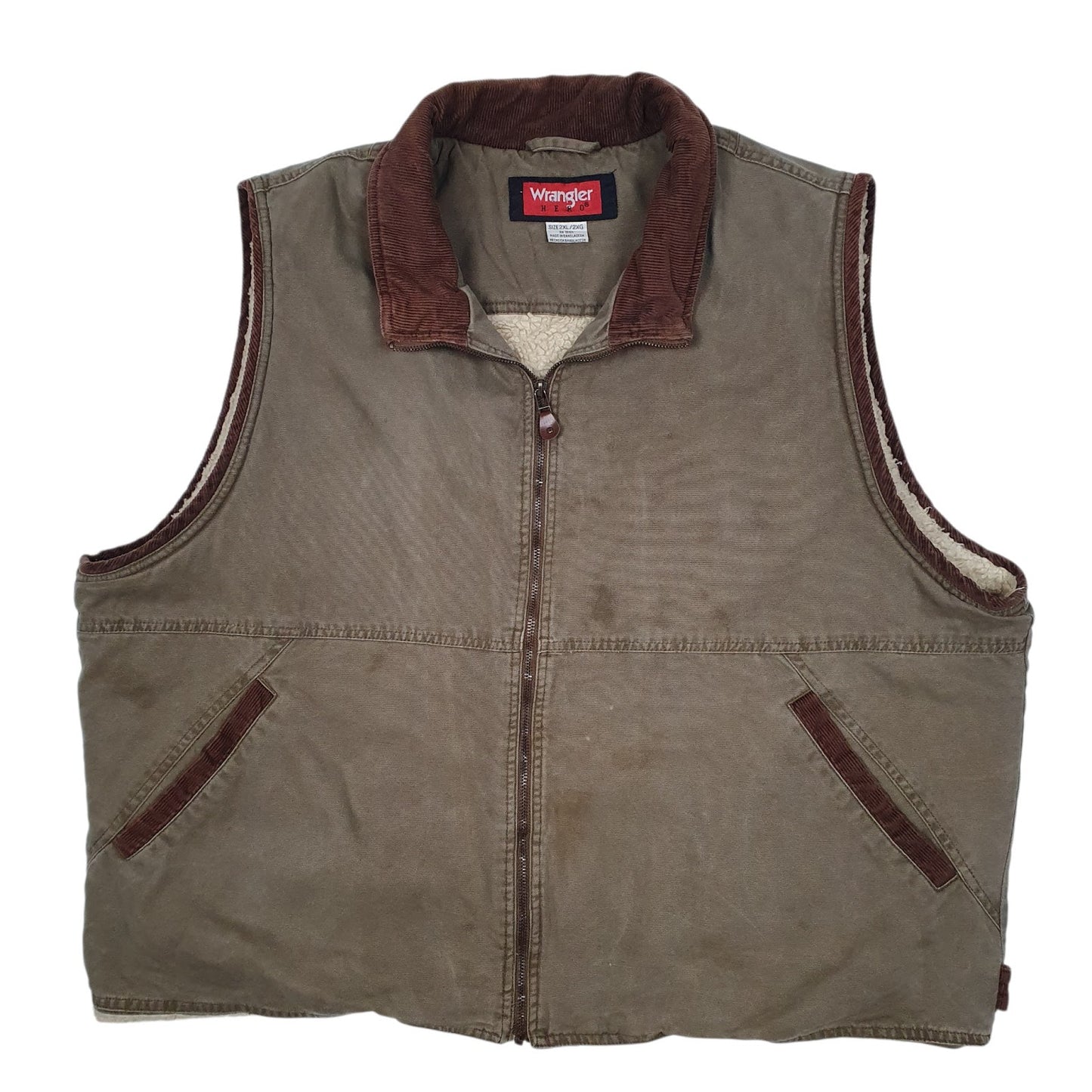 Mens Green Wrangler Hero Workwear  Coat