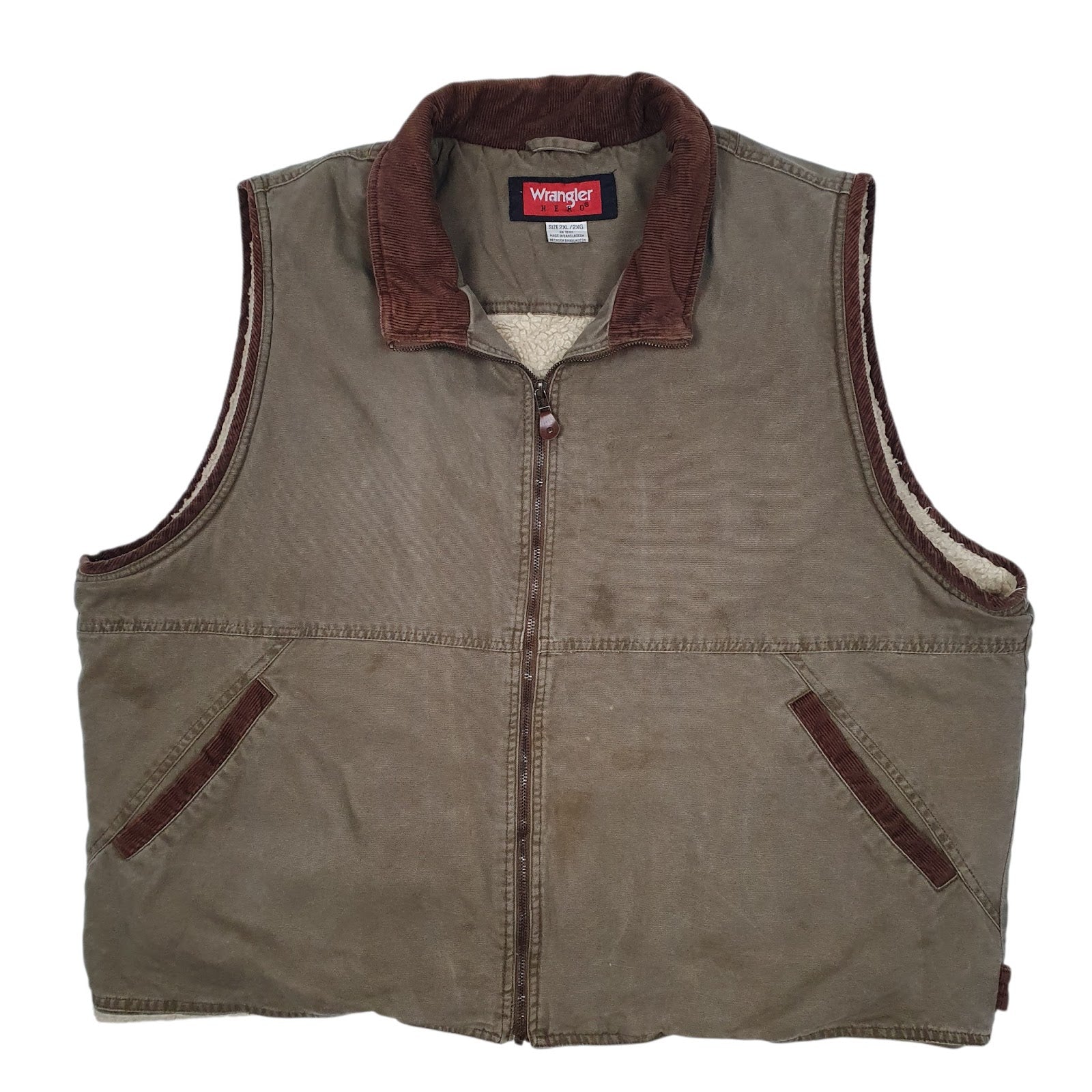Mens Green Wrangler Hero Workwear  Coat