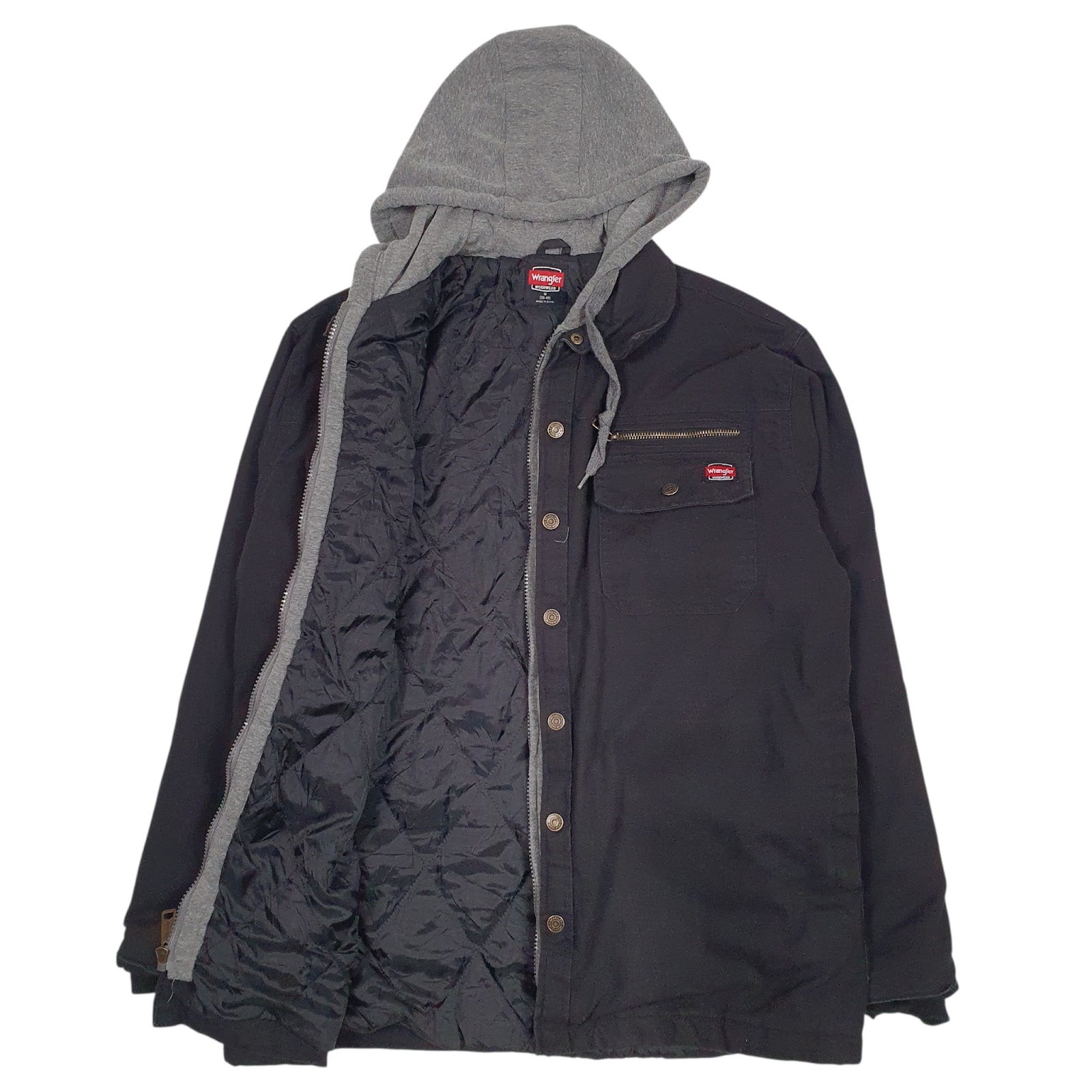Mens Black Wrangler Padded  Coat
