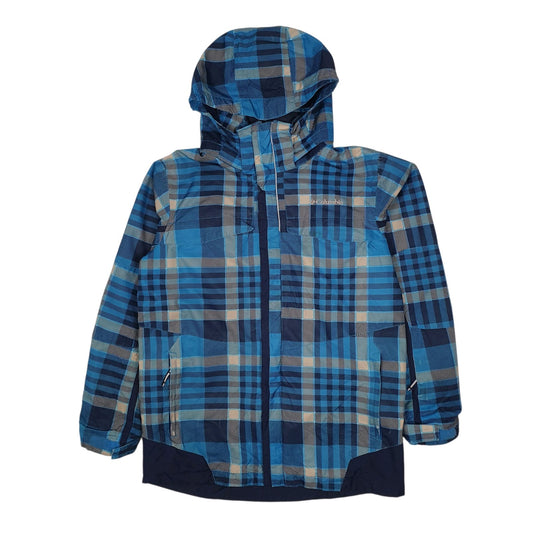 Mens Blue Columbia Sportswear Company Windbreaker  Coat