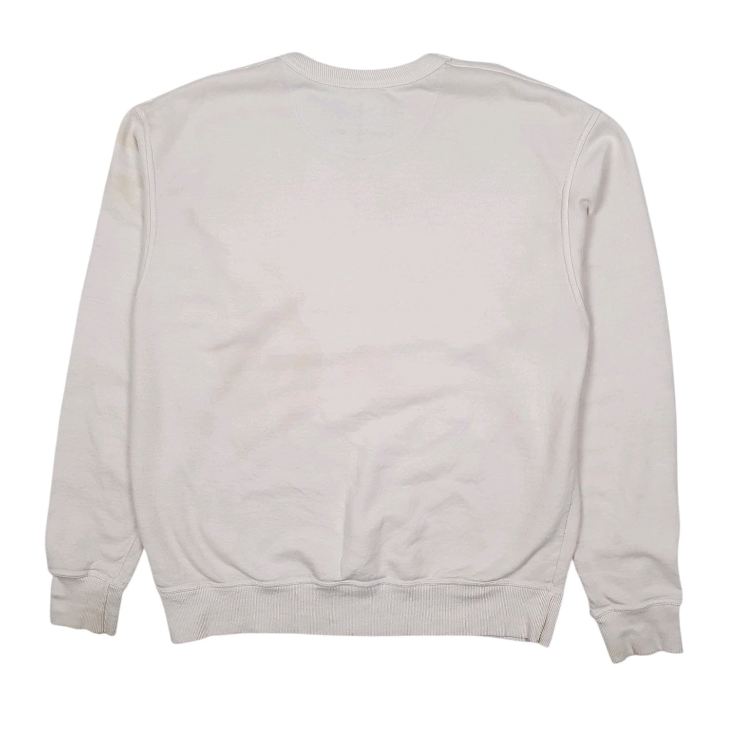 Mens White Champion  Crewneck Jumper