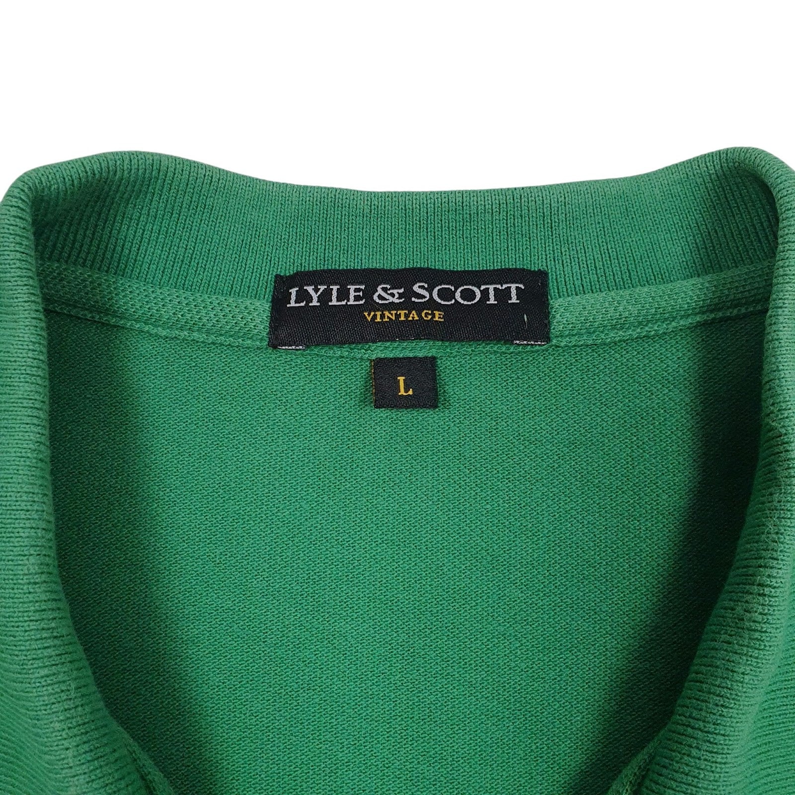 Mens Green Lyle & Scott  Hoodie Polo Shirt