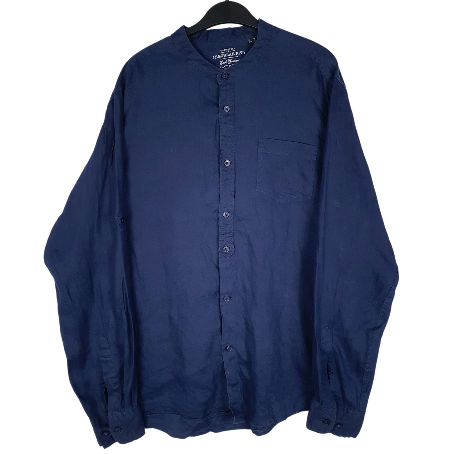 Mens Navy Unbranded  Long Sleeve Shirt