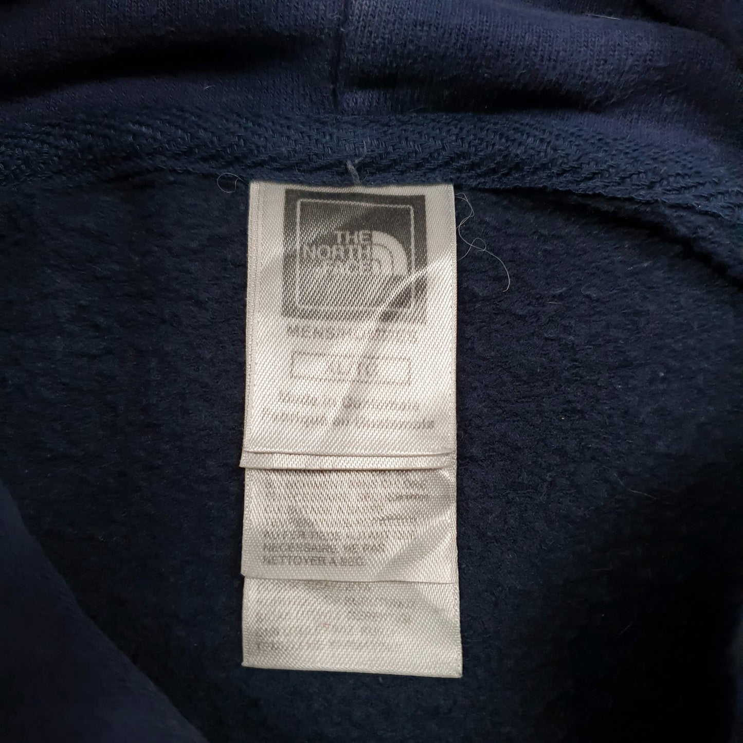 Mens Navy The North Face Spellout Hoodie Jumper