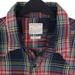 Mens Navy Selected Homme Flannel Plaid Western  Shirt