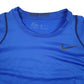 Mens Blue Nike Pro Hyperwarm Baselayer  T Shirt