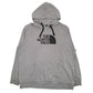 Mens Grey The North Face Spellout Hoodie Jumper