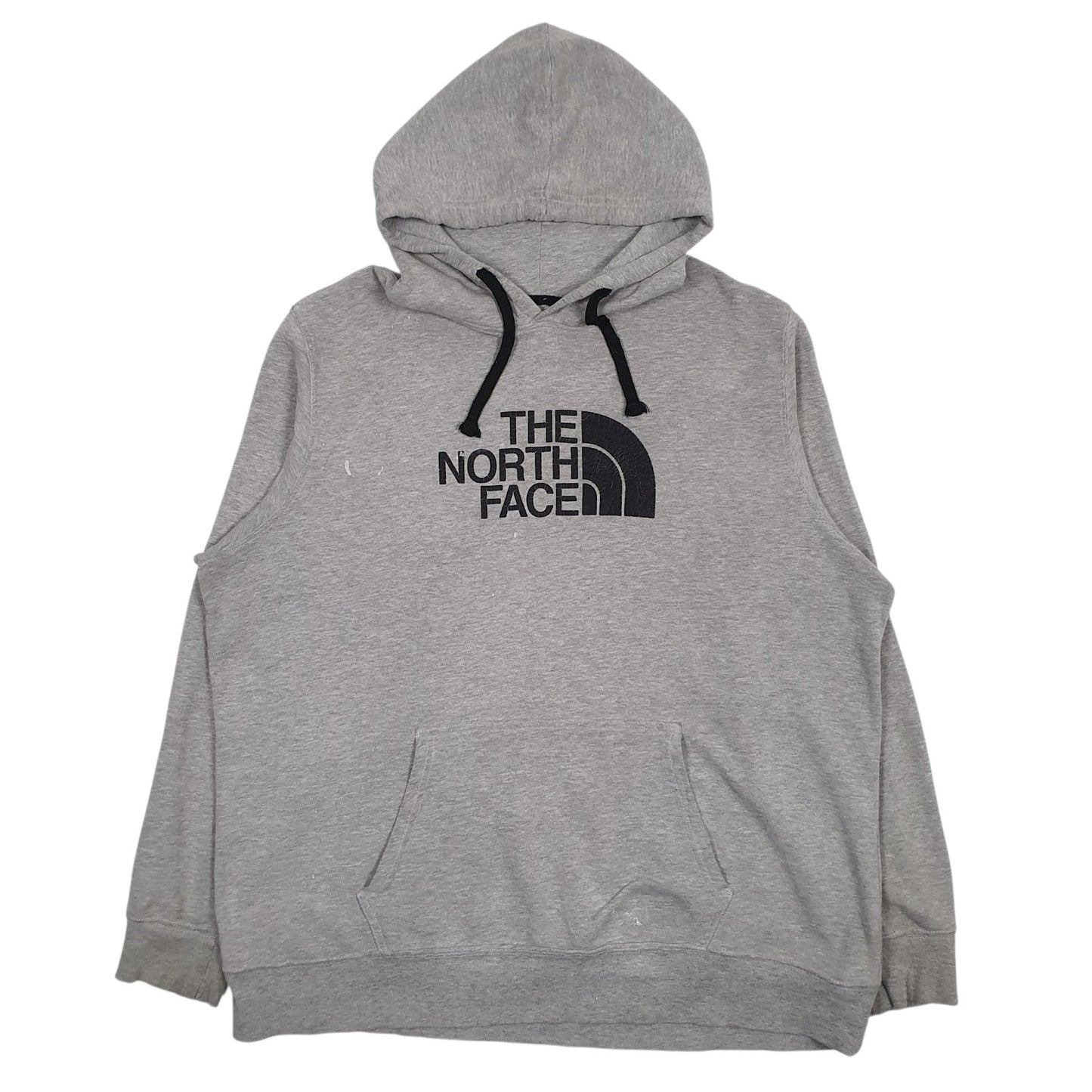 Mens Grey The North Face Spellout Hoodie Jumper