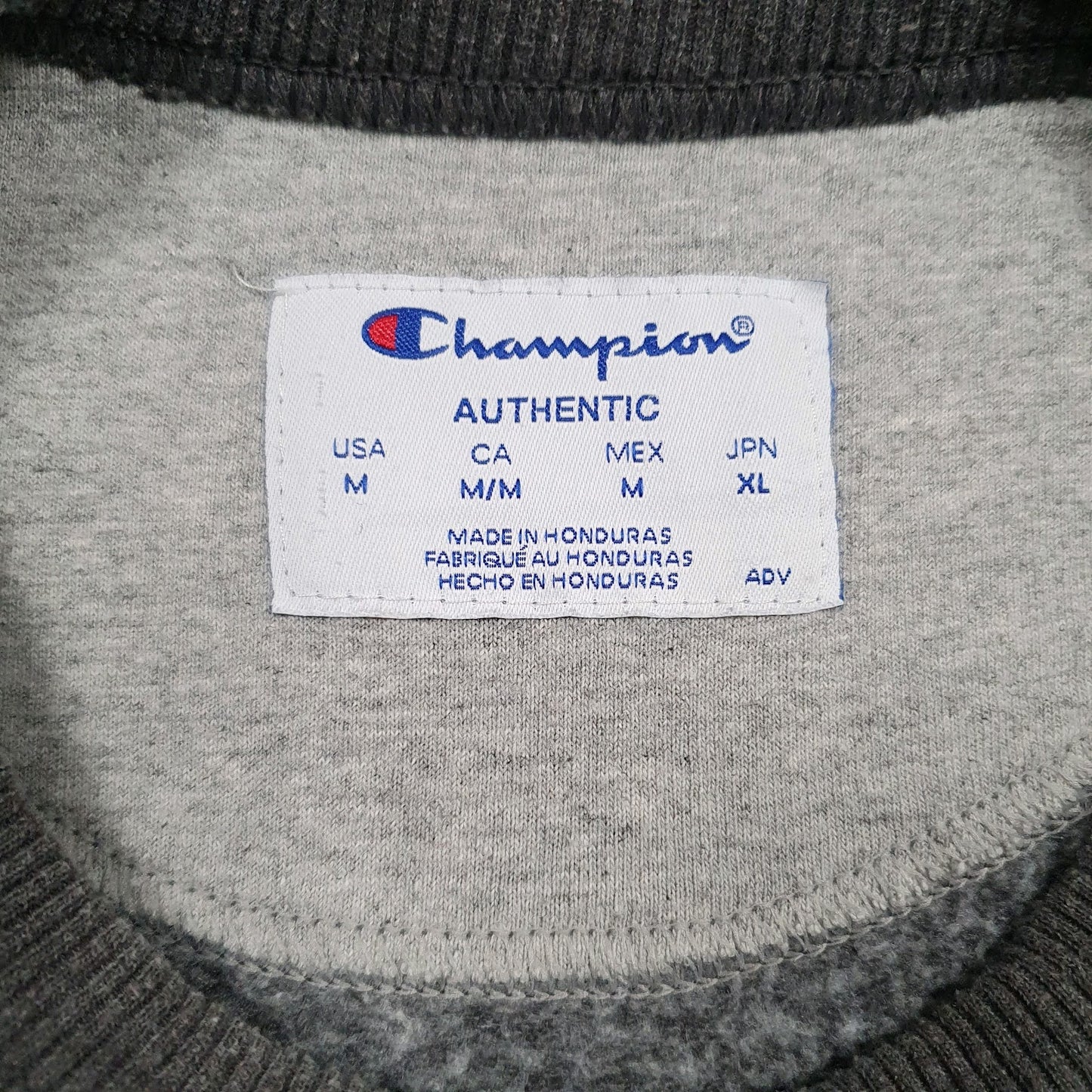 Mens Grey Champion  Crewneck Jumper