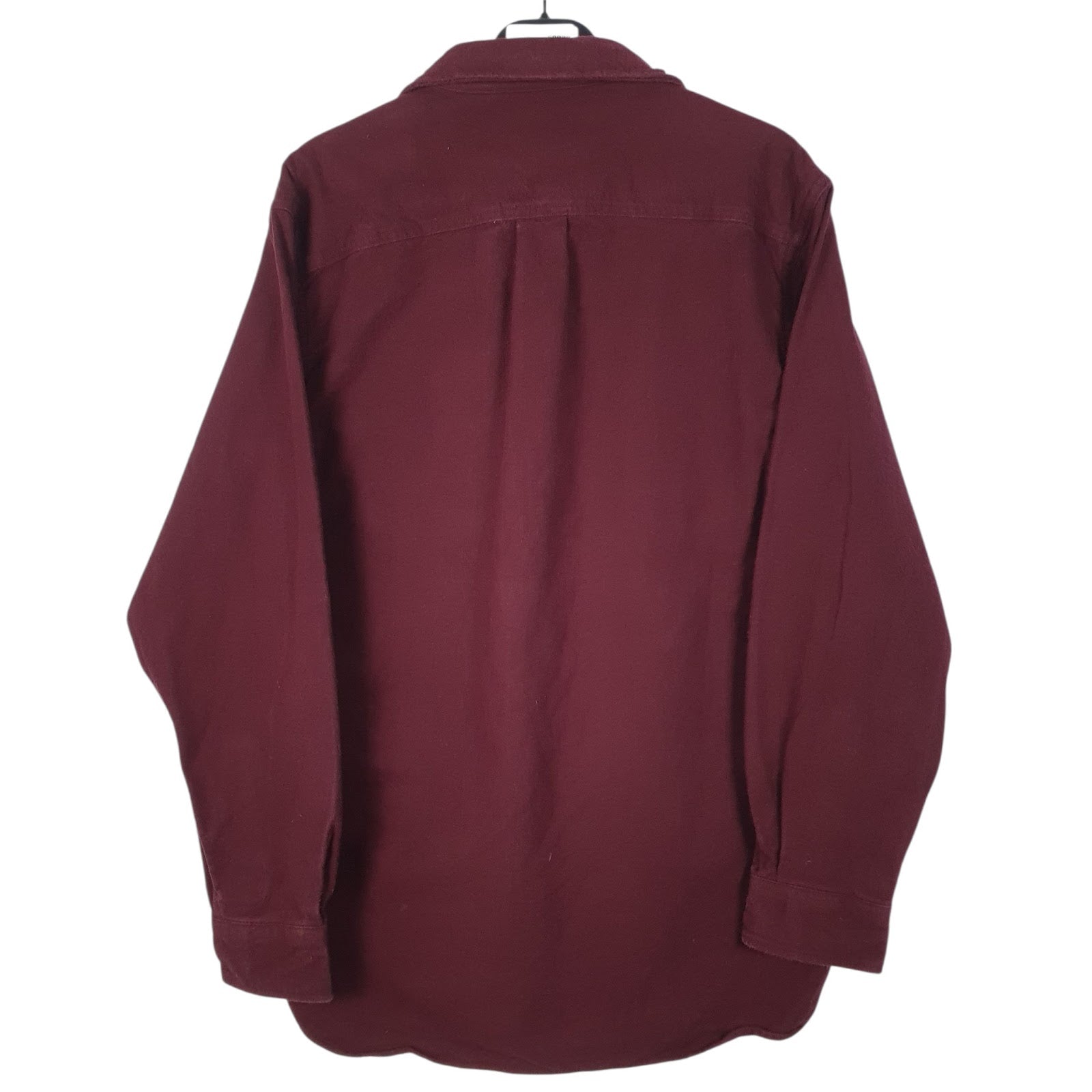 Mens Burgundy L.L.Bean Chamois  Shirt