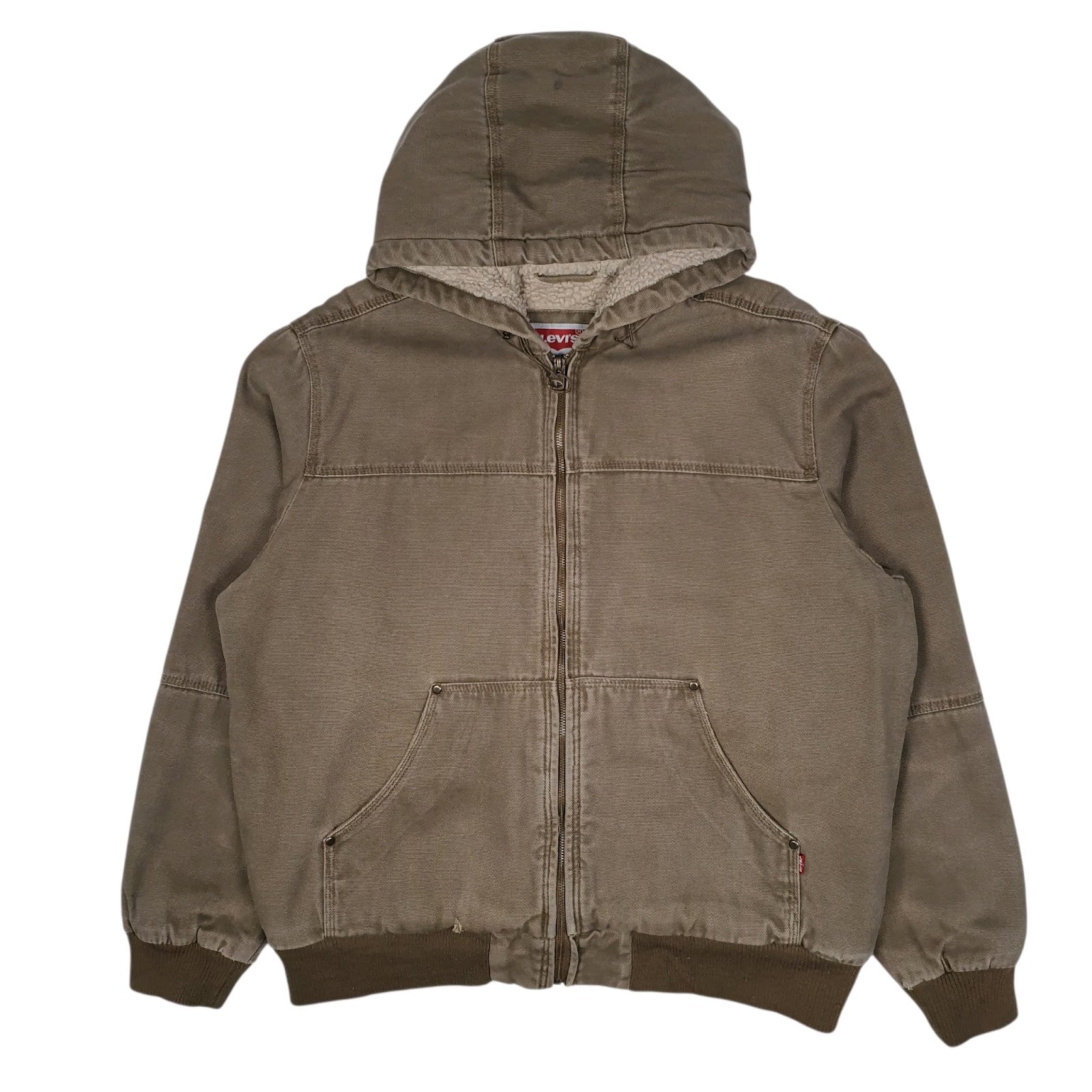 Mens Brown Levis Active Windbreaker  Coat