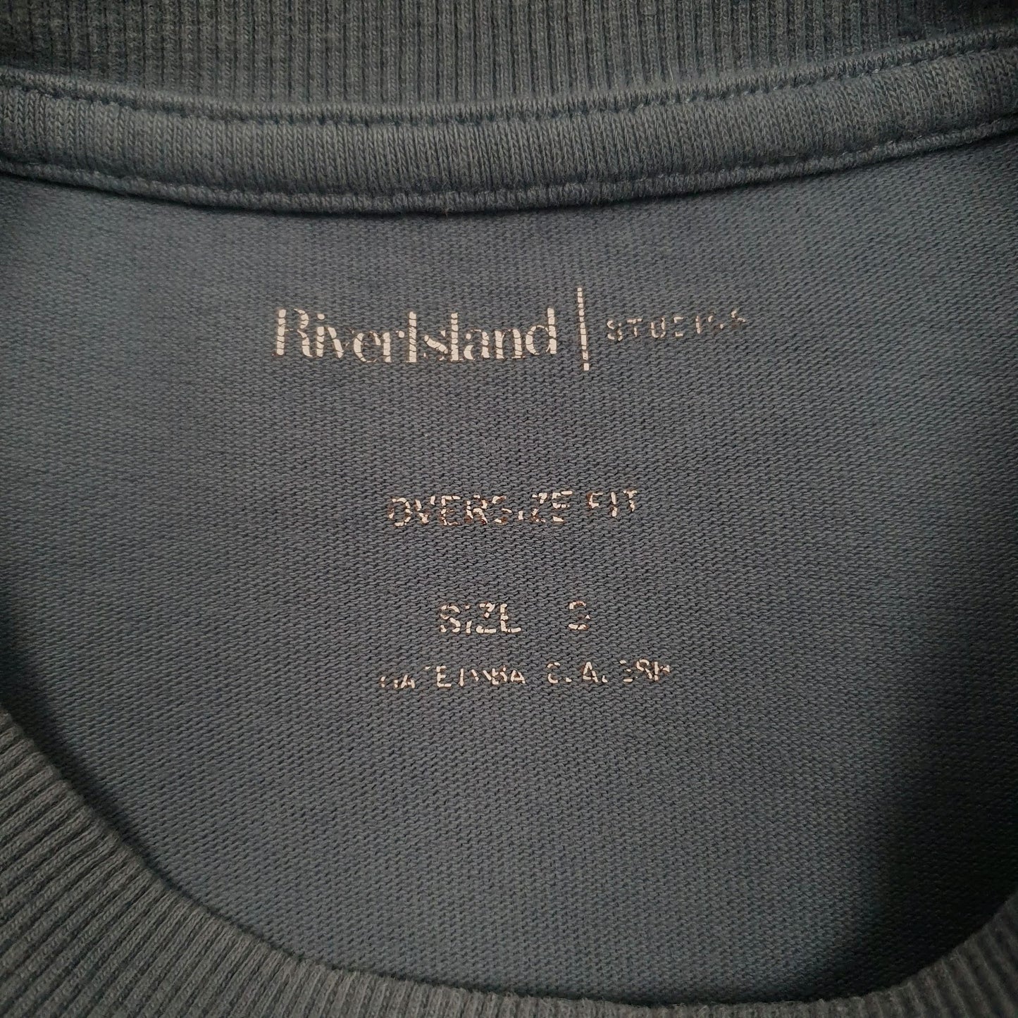 Mens Blue River Island   T Shirt