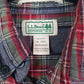 Mens Grey L.L.Bean Flannel  Shirt
