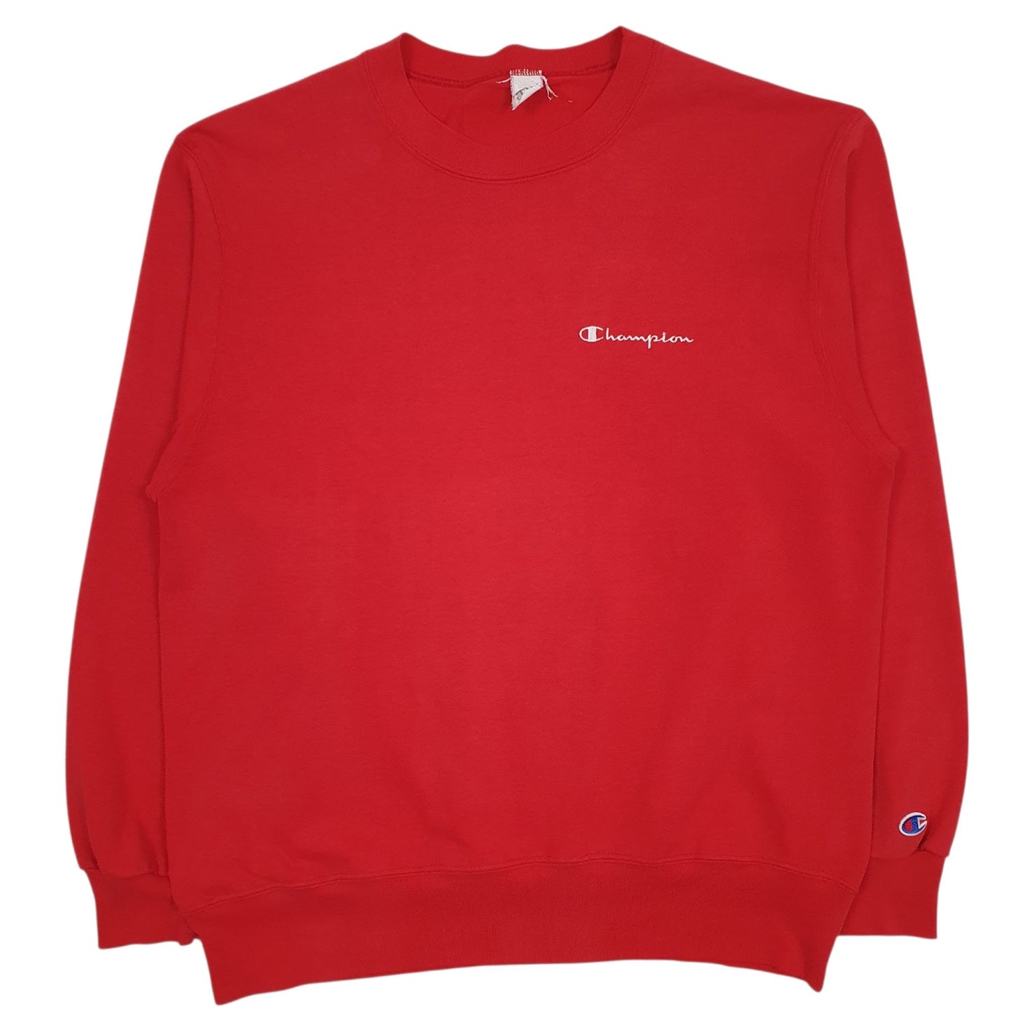 Mens Red Champion  Crewneck Jumper